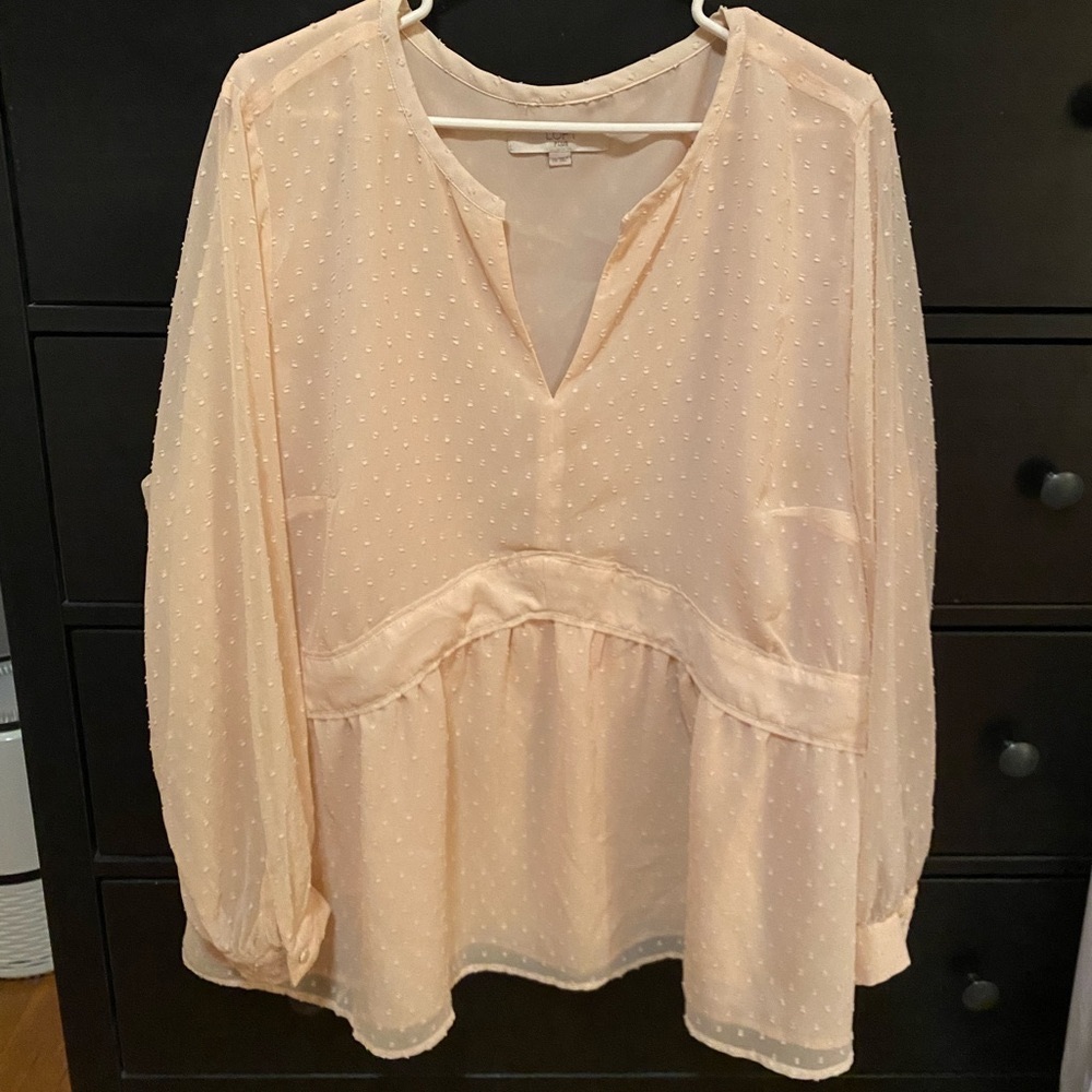 Ann Taylor LOFT Dot Blouse